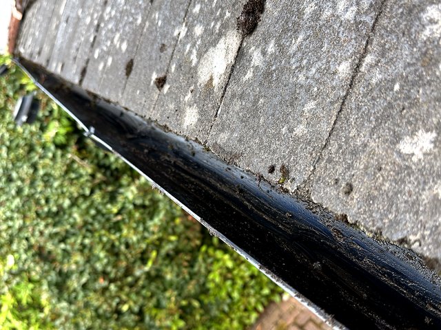 Gutter after cleaning, job 2