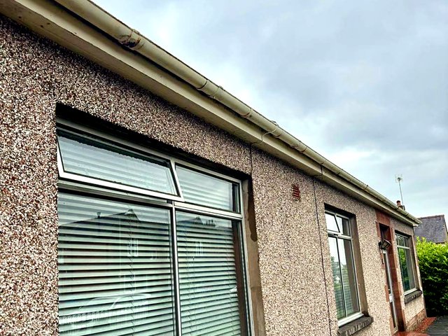 Gutter after cleaning, job 8
