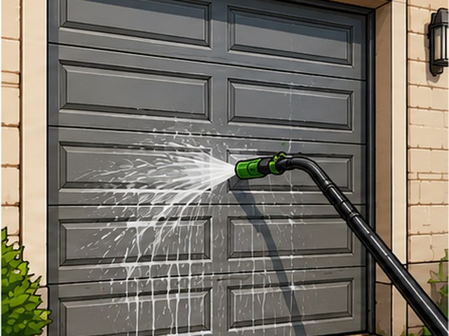 Garage door cleaning