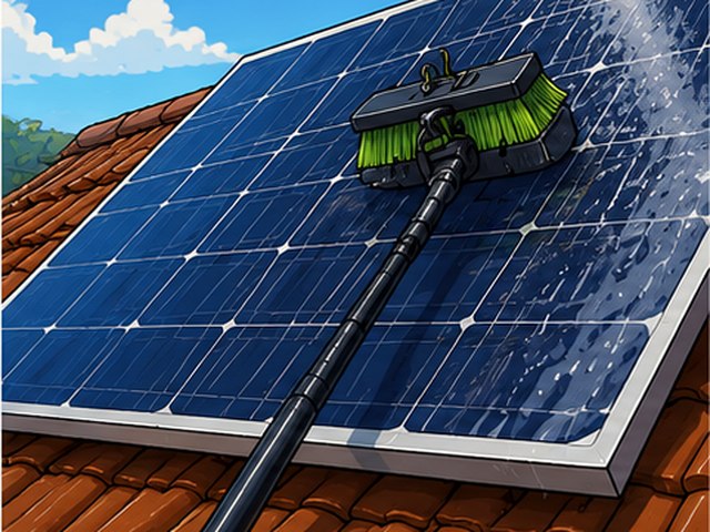 Solar panel cleaning
